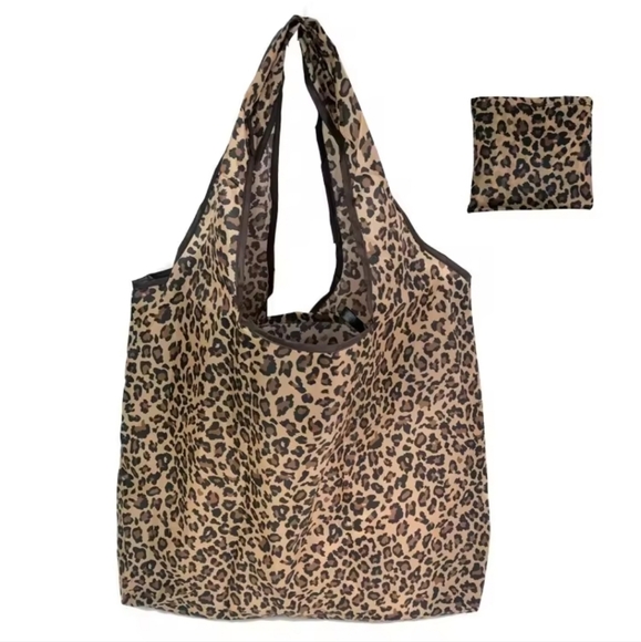 Leopard Print Tote Bag Large - Picture 2 of 2